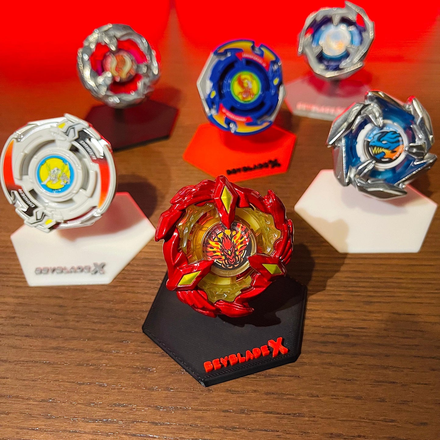 BeybladeX - Display Stand 4 Pack [With Initials] - RetroHandHeldStore